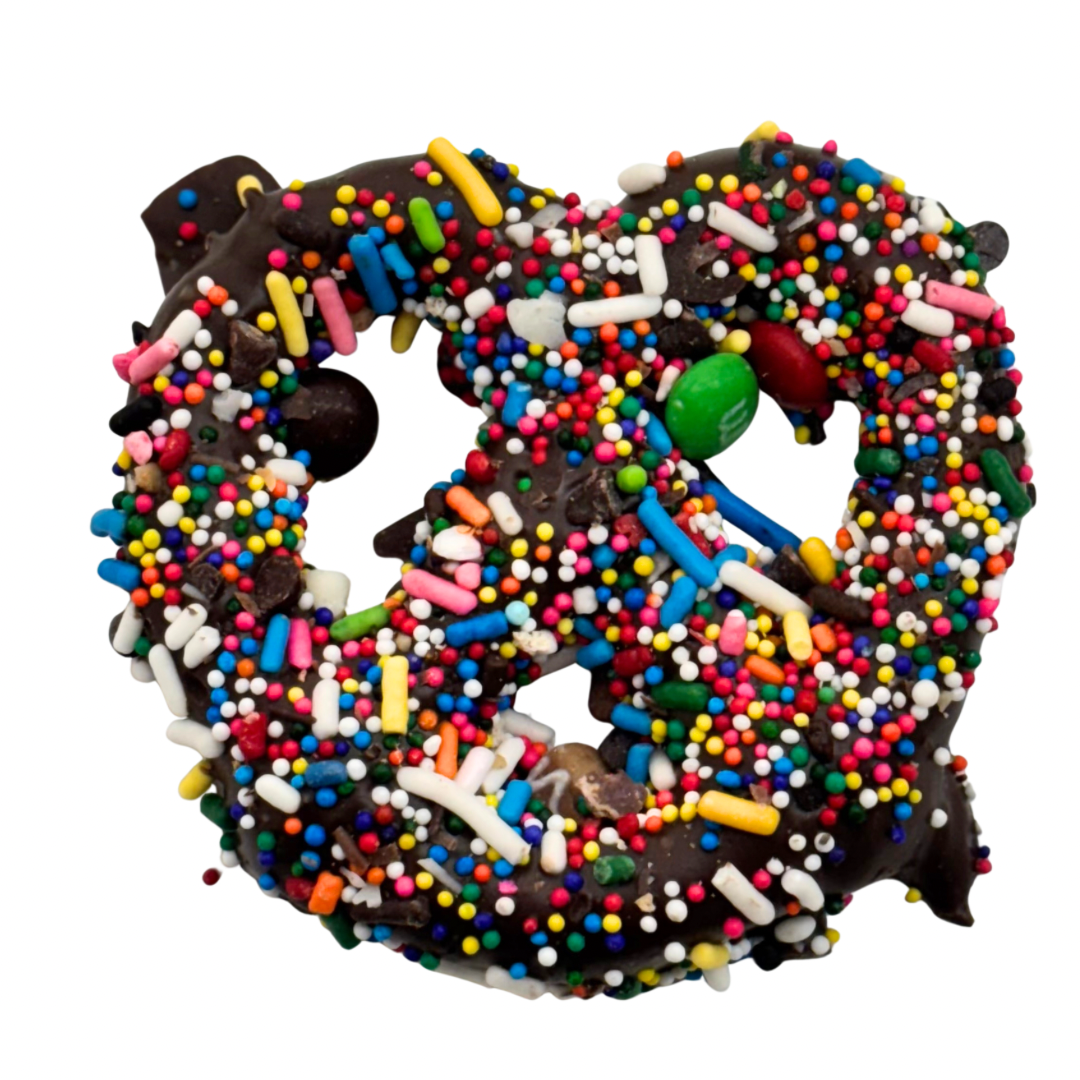 Dark Chocolate Everything Pretzels