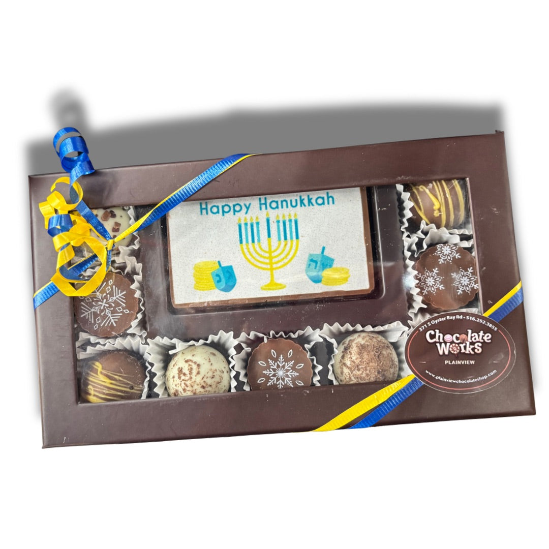 Hanukkah 9pc Truffle Box
