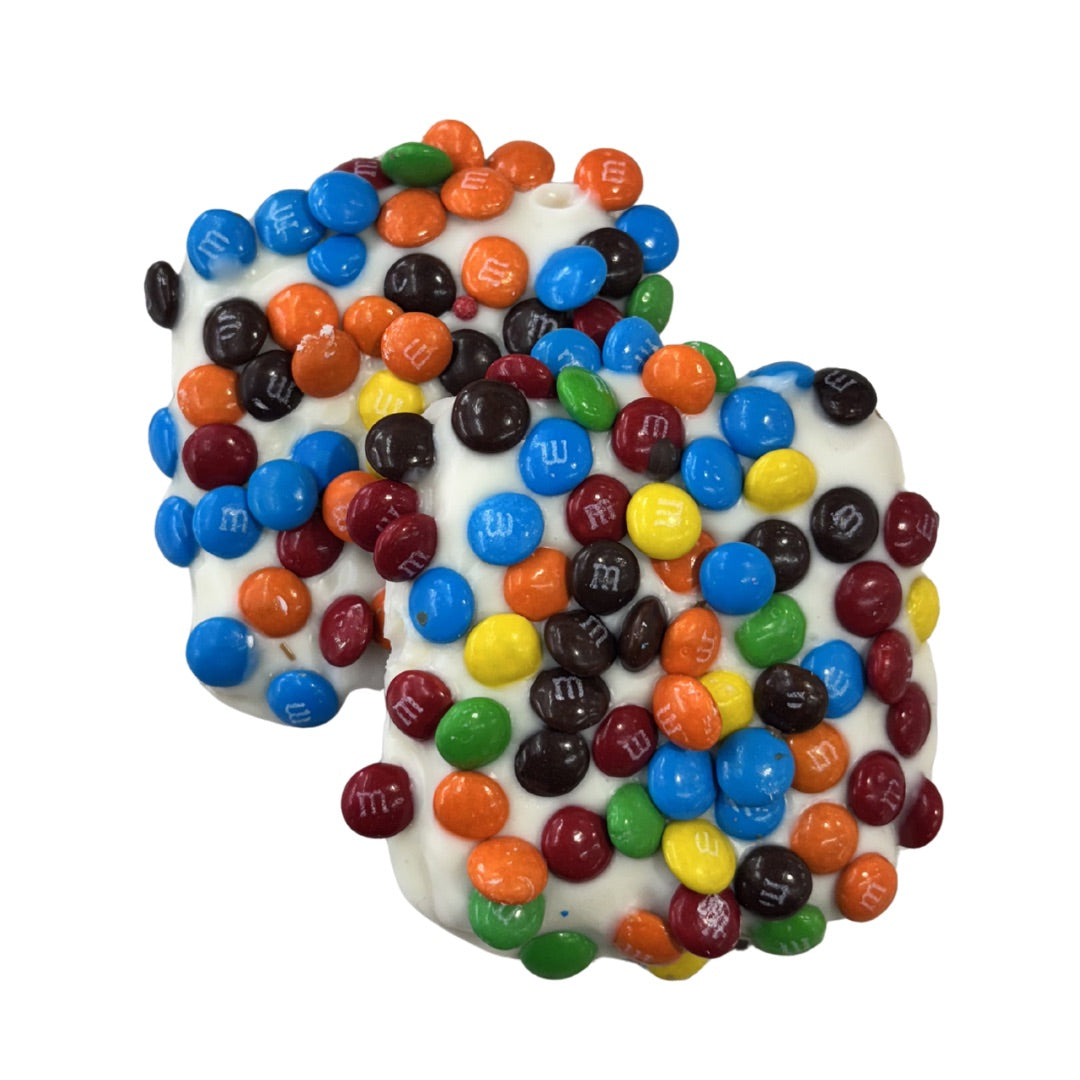 White Chocolate M&M Graham Crackers