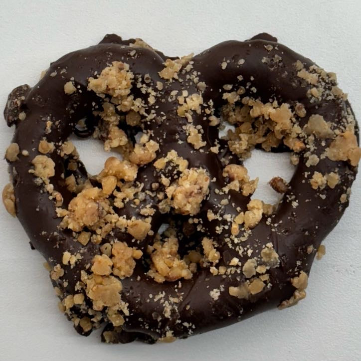 Dark Chocolate Toffee Pretzels
