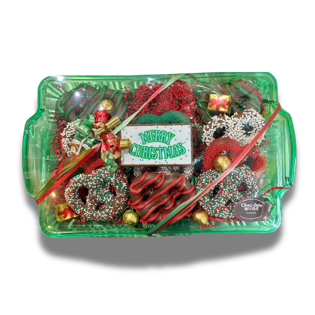 Christmas Pretzel Platter