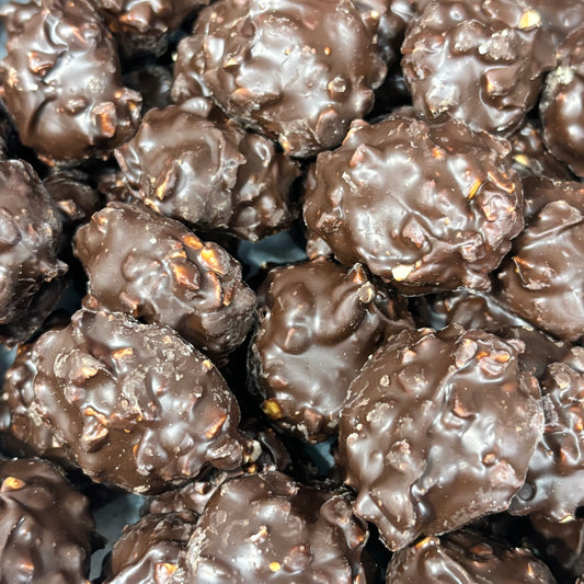 Dark Chocolate Peanut Cluster
