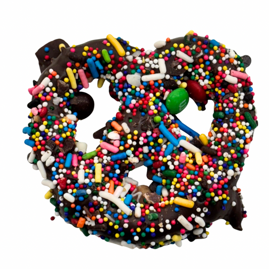 Dark Chocolate Everything Pretzels