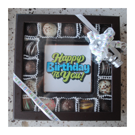 Happy Birthday 16 Piece Truffle Box