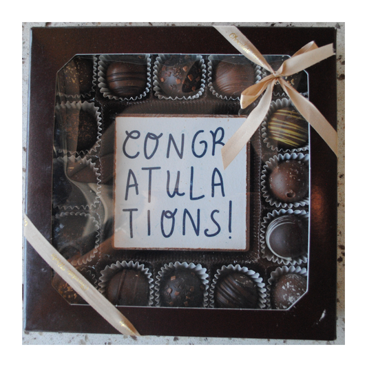 Congratulations 16 Piece Truffle Box