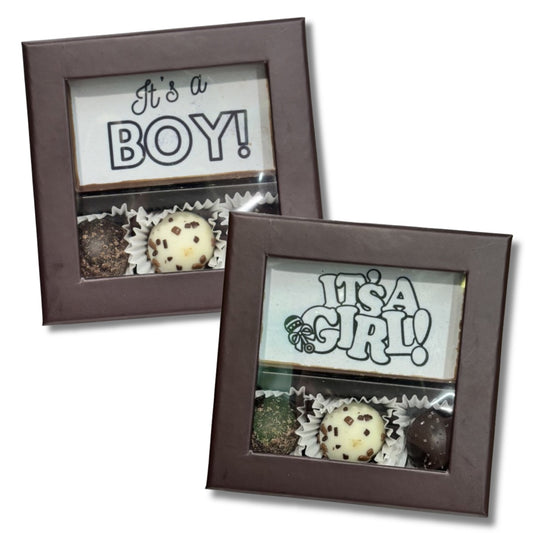 It's a Boy/Girl 3 Piece Truffle Box