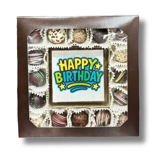 Happy Birthday 16 Piece Truffle Box