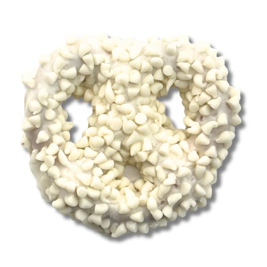 White Chocolate White Chocolate Chip Pretzels