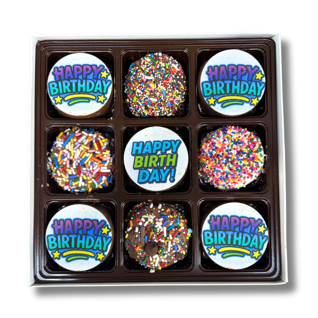 Happy Birthday 9 Piece Oreo Box