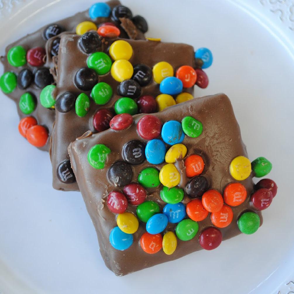 Milk chocolate M&M Graham Crackers