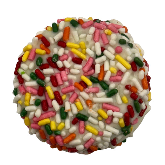 White Chocolate Rainbow Sprinkle Oreos