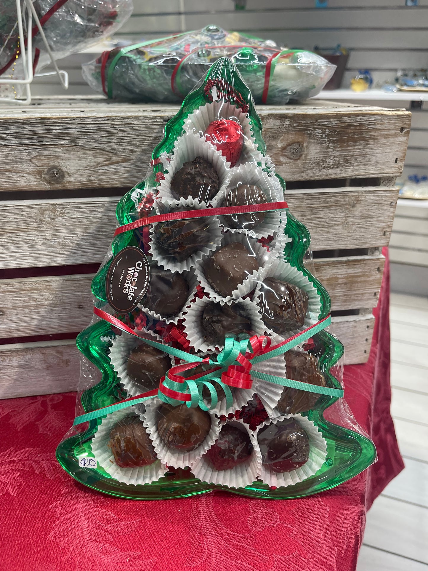 Chocolates Christmas Tree Platter