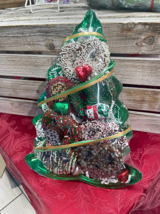 Pretzel Christmas Tree Platter