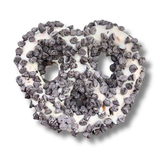 White Chocolate Chocolate Chip Pretzels