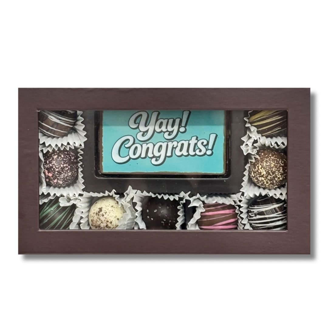 Congratulations 9 Piece Truffle Box