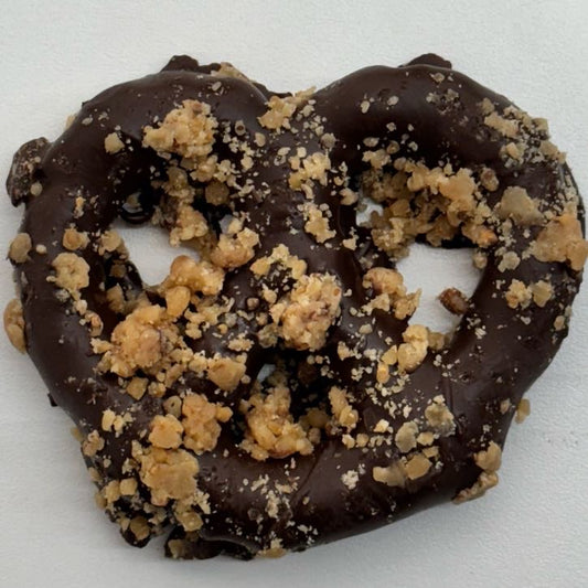 Dark Chocolate Toffee Pretzels