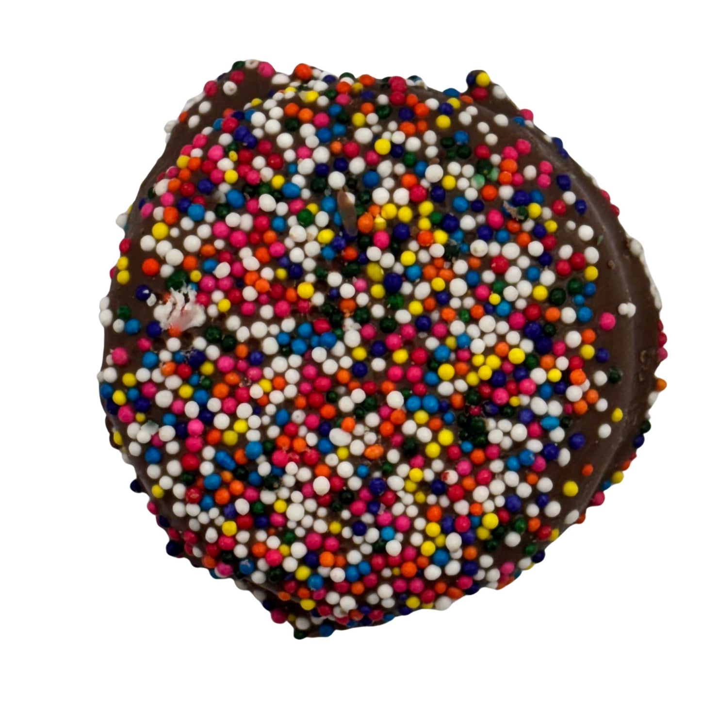 Milk Chocolate Rainbow Nonpareil Oreos