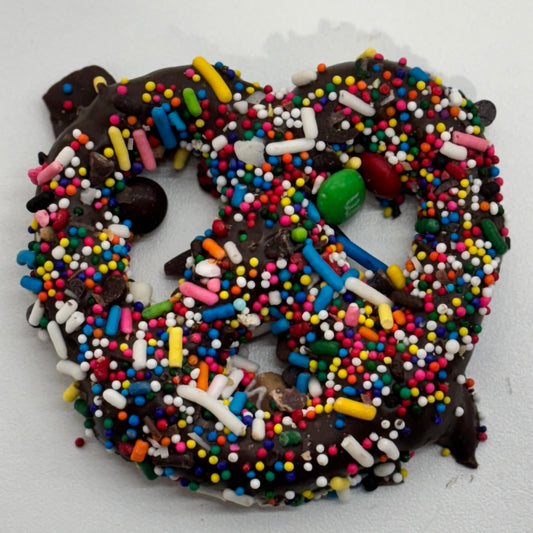 Dark Chocolate Everything Pretzels