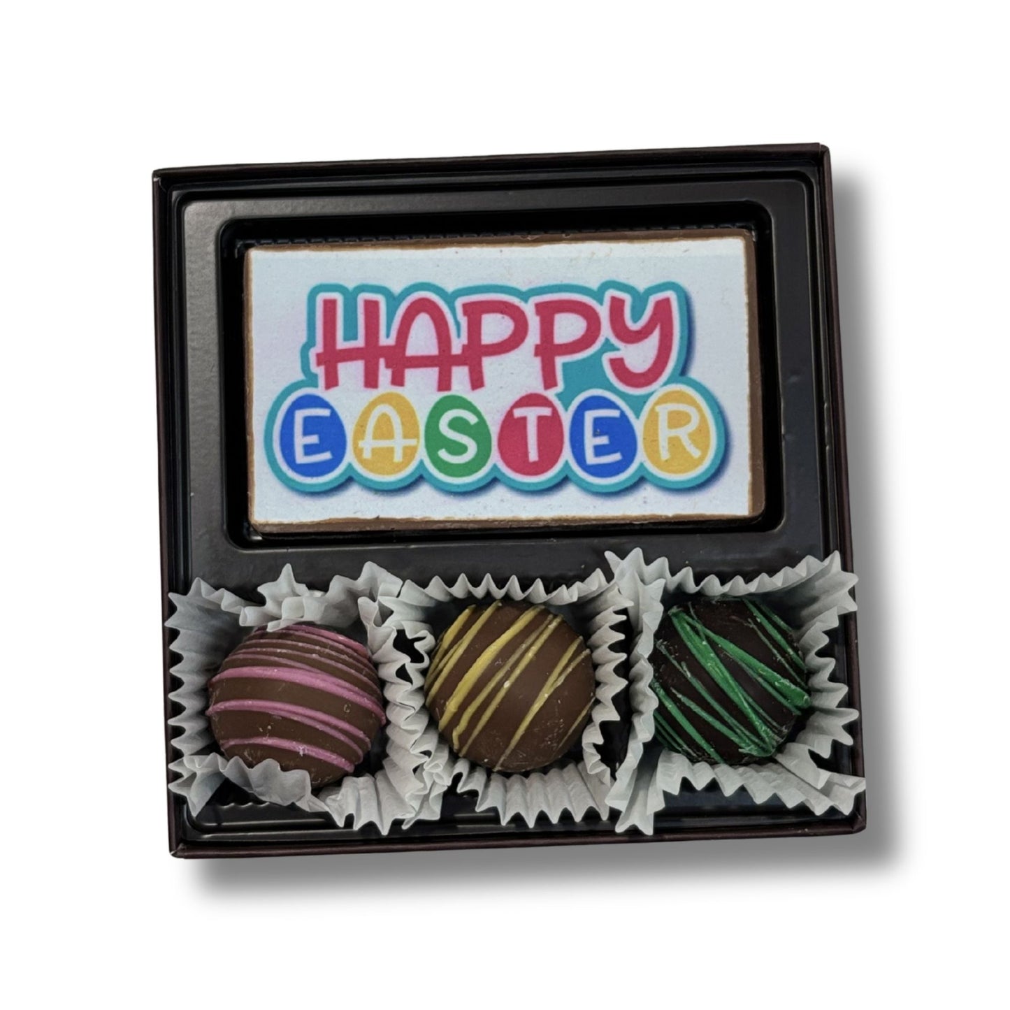 Easter 3pc Truffle Box w/ Chocolate Card