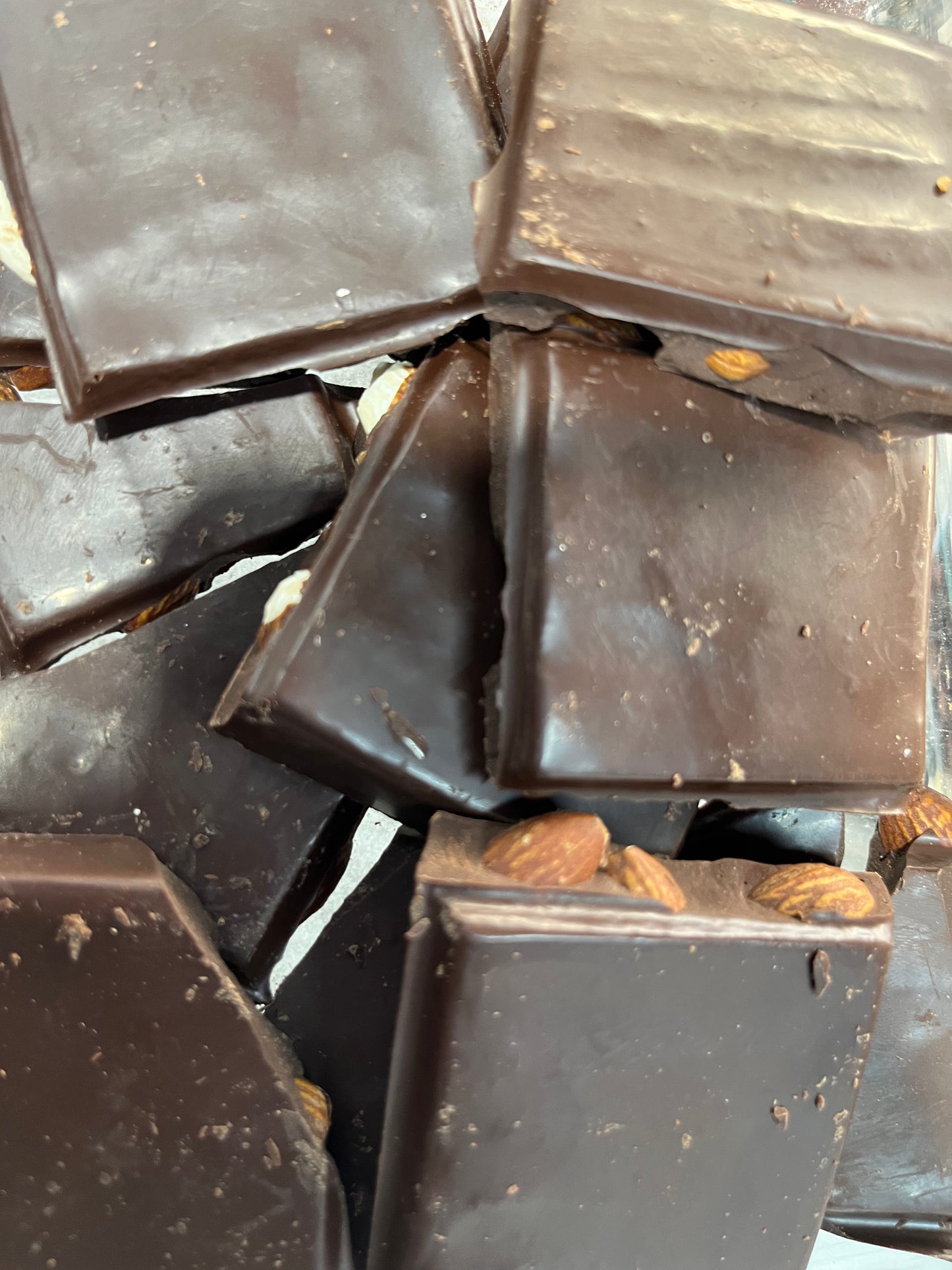 Sugar free dark almond bark