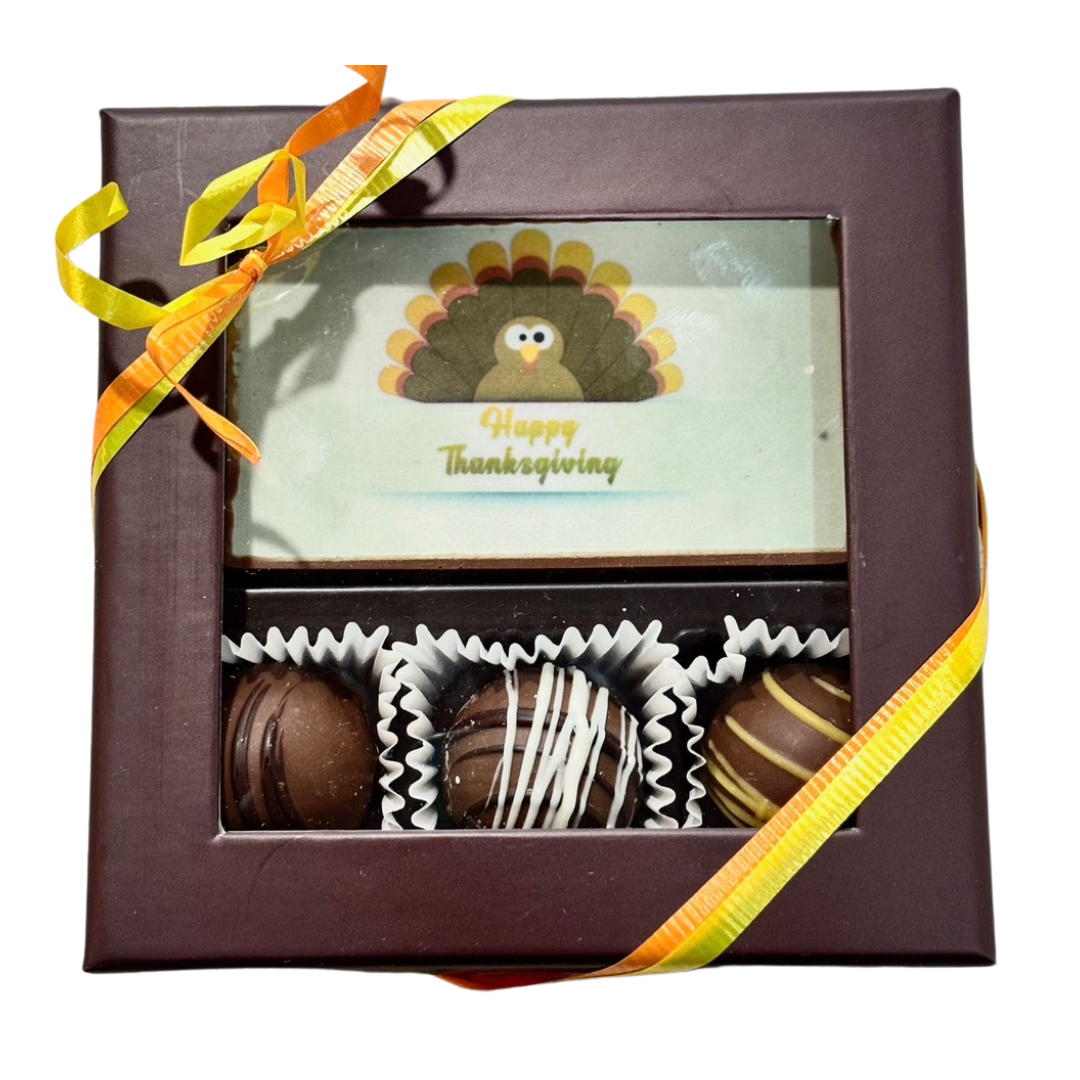 Thanksgiving 3pc Truffle Box