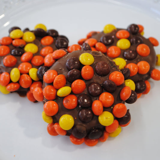 Milk Reeses Pieces Oreos